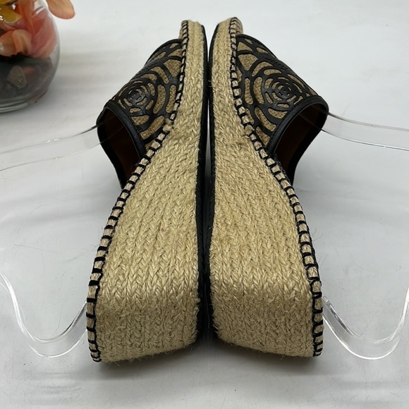 Nurture Black Leather Slip On  Slide Sandals Size 9. BSN2748D - Picture 5 of 8